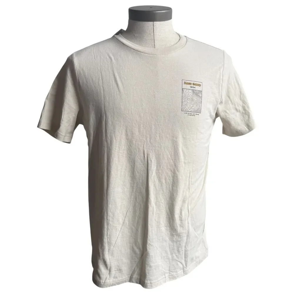 Old Navy Base Camp 1994 Graphic Tee NWT Mens Small White Back Print T Shirt - Picture 3 of 7